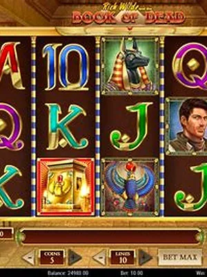 Book of Dead slot in Dazard free play demo mode