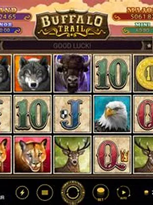 Buffalo Trail slot in Dazard free play demo mode